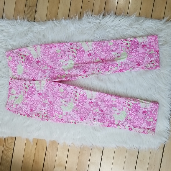 Vintage Lilly Pulitzer Beach Blanket Bingo Crop Pants, Size 0 - Picture 1 of 9